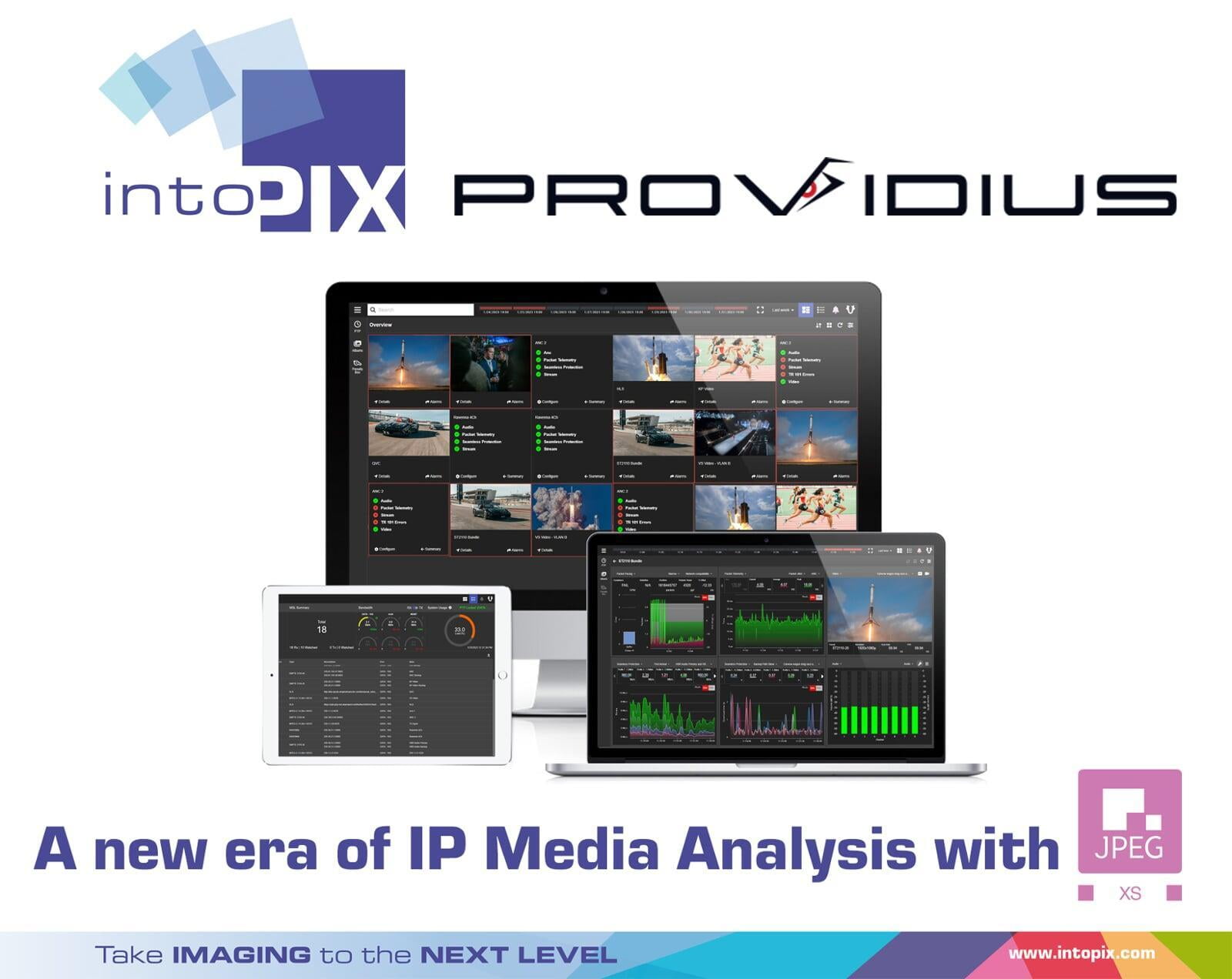 Providius社によるintoPIXのJPEG  XSコーデックの追加は、IPメディア解析の新時代の到来を告げるものです。